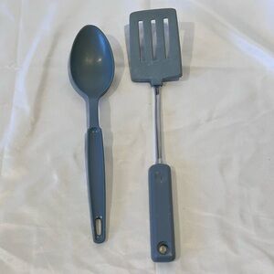 Vintage EKCO USA Kitchen Utensil Set Spoon & Spatula